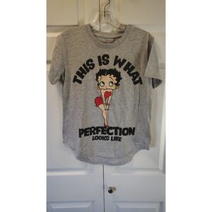 Fleischer Studios Betty Boop This Is What Perfection Looks Like Gray Medium